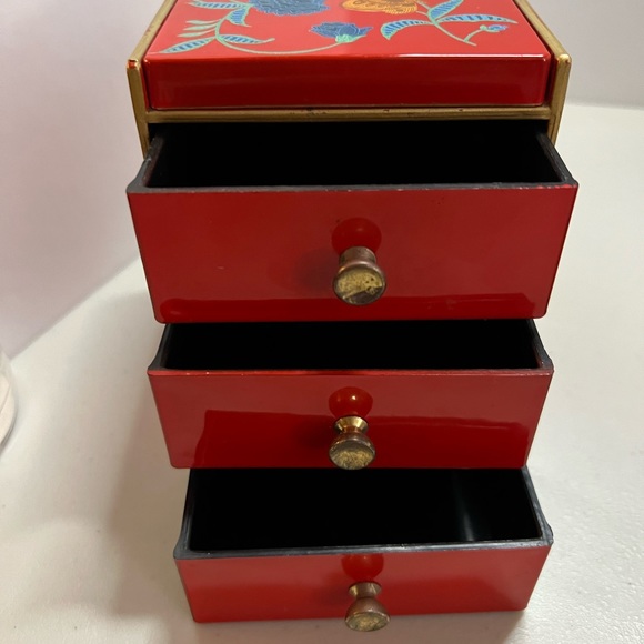 Japanese lacquer jewelry box - Picture 3 of 5
